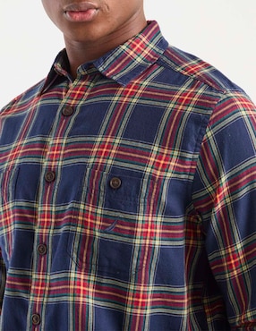 Camisa casual Nautica manga larga para hombre