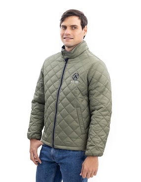 Chamarra acolchada Nautica Jeans impermeable con bolsillos para hombre