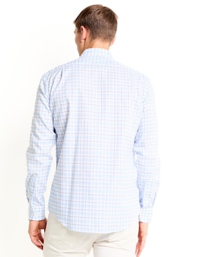 Camisa casual Scappino de algodón manga larga para hombre