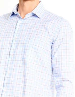Camisa casual Scappino de algodón manga larga para hombre