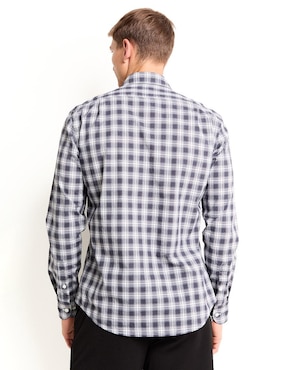 Camisa casual Scappino de algodón manga larga para hombre