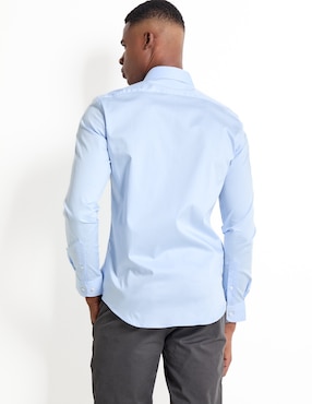 Camisa de vestir Scappino de algodón manga larga para hombre
