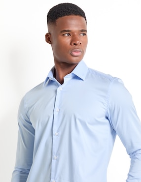 Camisa de vestir Scappino de algodón manga larga para hombre