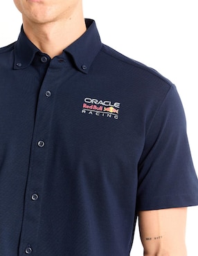 Camisa casual Scappino de algodón manga corta para hombre