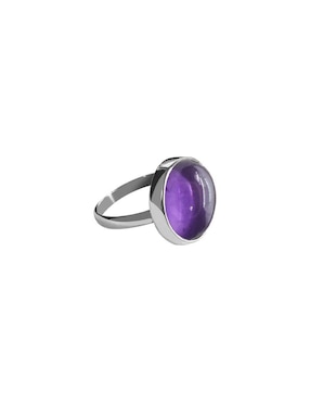 Anillo Enrique Garcia P 925 de plata amatista brillante