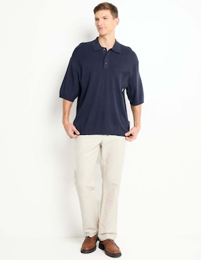 Suéter Calvin Klein cuello polo para hombre