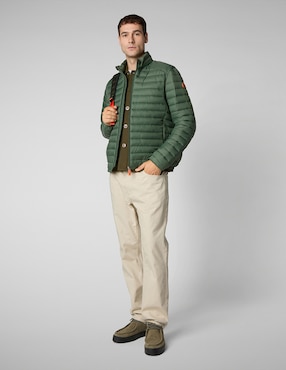 Chamarra capitonada Save the Duck con bolsillos para hombre