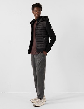 Chamarra casual Jott capucha y bolsa para hombre