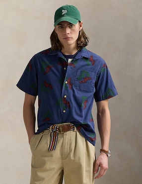 Camisa casual Polo Rl de algodón manga corta para hombre