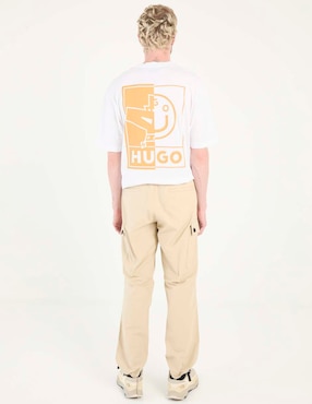 Pantalón cargo slim Hugo de algodón para hombre