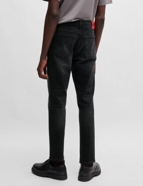 Jeans straight Hugo lavado medio para hombre