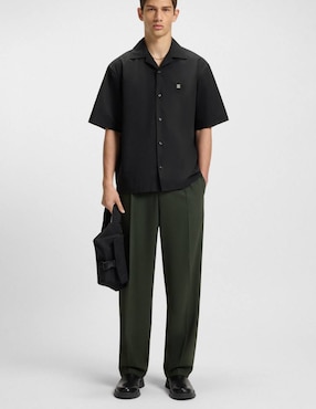 Camisa casual Hugo de algodón manga corta para hombre