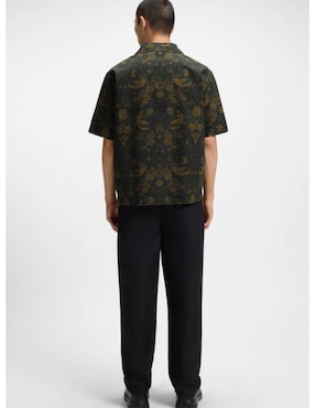 Camisa casual Hugo de algodón manga corta para hombre