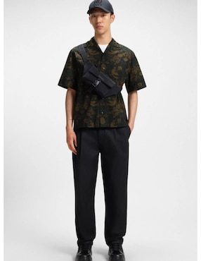 Camisa casual Hugo de algodón manga corta para hombre