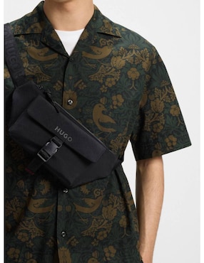 Camisa casual Hugo de algodón manga corta para hombre