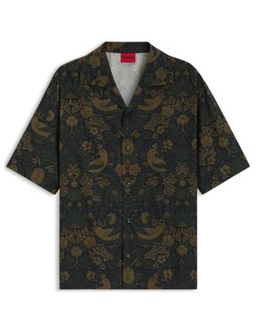 Camisa casual Hugo de algodón manga corta para hombre