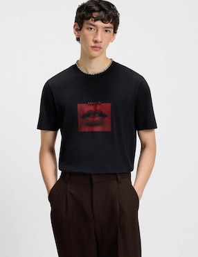 Playera Hugo W25 cuello redondo para hombre