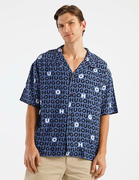 Camisa playa Hugo manga corta para hombre