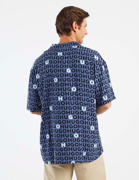 Camisa playa Hugo manga corta para hombre