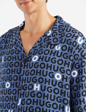 Camisa playa Hugo manga corta para hombre