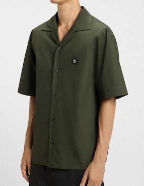 Camisa casual Hugo de algodón manga corta para hombre