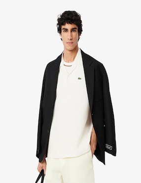 Camisa casual Lacoste de algodón manga corta para hombre
