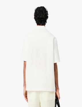Camisa casual Lacoste de algodón manga corta para hombre
