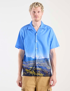 Camisa casual Ps By Paul Smith de algodón manga corta para hombre