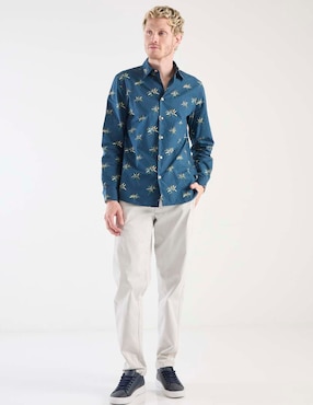 Camisa casual Ps By Paul Smith de algodón manga larga para hombre
