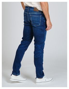 Jeans straight Original Penguin OPBFF042455 lavado medio para hombre