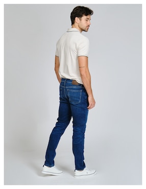 Jeans straight Original Penguin OPBFF042455 lavado medio para hombre