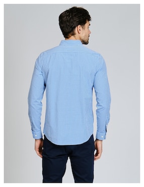 Camisa casual Original Penguin de algodón manga larga para hombre