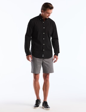 Camisa casual Original Penguin de algodón manga larga para hombre