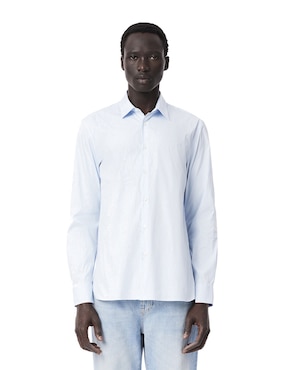 Camisa casual Lacoste de algodón manga larga para hombre
