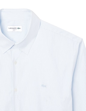 Camisa casual Lacoste de algodón manga larga para hombre