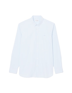 Camisa casual Lacoste de algodón manga larga para hombre