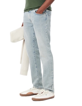 Jeans slim Lacoste lavado claro para hombre