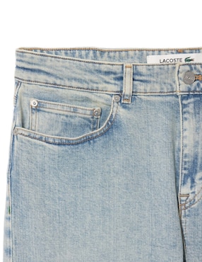 Jeans slim Lacoste lavado claro para hombre