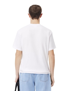 Playera Lacoste Core Essentials cuello redondo para hombre