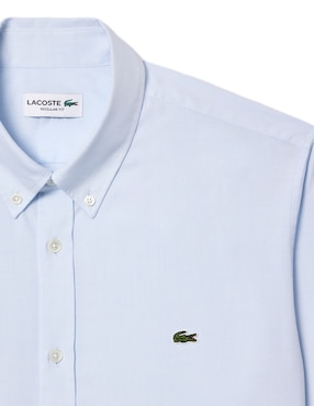 Camisa casual Lacoste de algodón manga larga para hombre