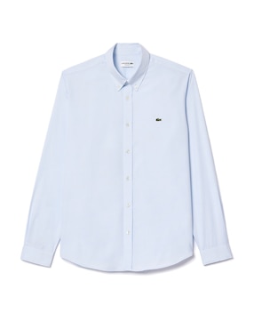Camisa casual Lacoste de algodón manga larga para hombre
