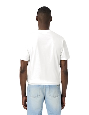 Playera Lacoste color block cuello redondo para hombre