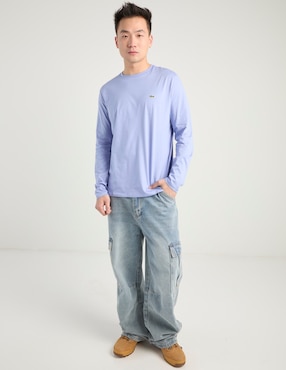 Playera Lacoste cuello redondo para hombre