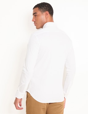 Camisa casual Scappino de algodón manga larga para hombre