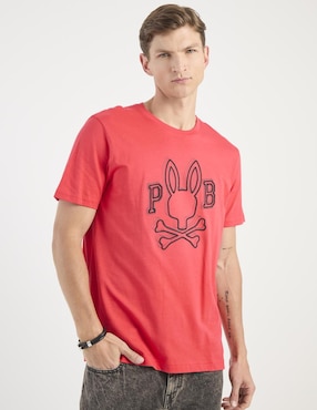 Playera Psycho Bunny cuello redondo para hombre