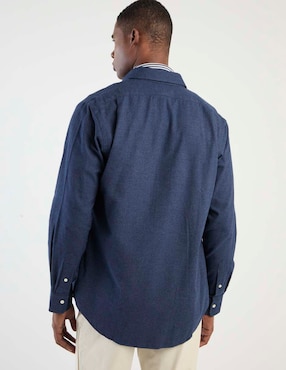 Sobrecamisa casual polo RL de algodón manga larga para hombre