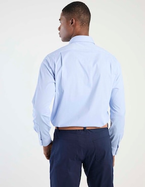 Camisa formal polo RL de algodón manga larga para hombre