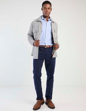 Camisa formal polo RL de algodón manga larga para hombre