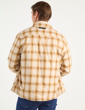 Sobrecamisa casual Scappino de algodón manga larga para hombre