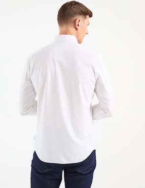 Camisa casual Scappino de algodón manga larga para hombre